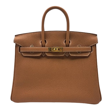 愛馬仕伯金（Hermes Birkin）25金色多哥金色硬件B刻