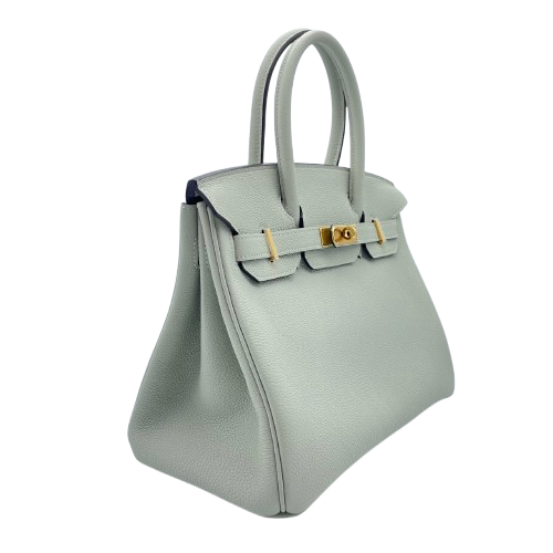 사전 소유 [현금 가격] Hermes Birkin 30 Grineve Togo Gold Hardware B 새겨 져