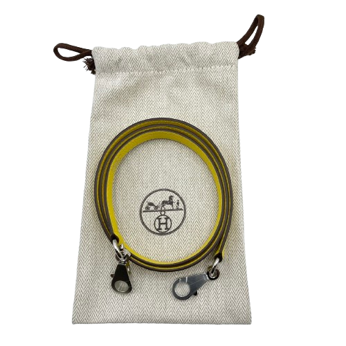 사전 소유 [현금 가격] Hermes Kelly 25 Jaune Naples Epson Silver Fittings B 조각.