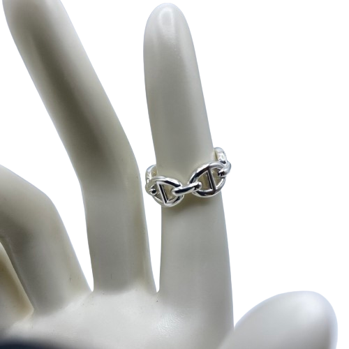 Pre-Owned Hermes Chaine d'Ankle-Enchenée Silver 925