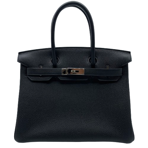 [現金價格]愛馬仕·伯金（Hermes Birkin）30黑色多哥銀色配件Z刻