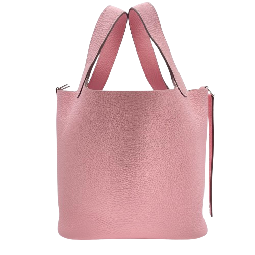 [現金特價]愛馬仕picotin lock pm玫瑰sakura torillon clemence silver fittings b刻