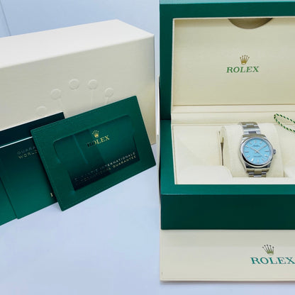 プレオウンド ロレックス オイスターパーペチュアル 277200 オイスターブレスレット ターコイズブルー 31mm