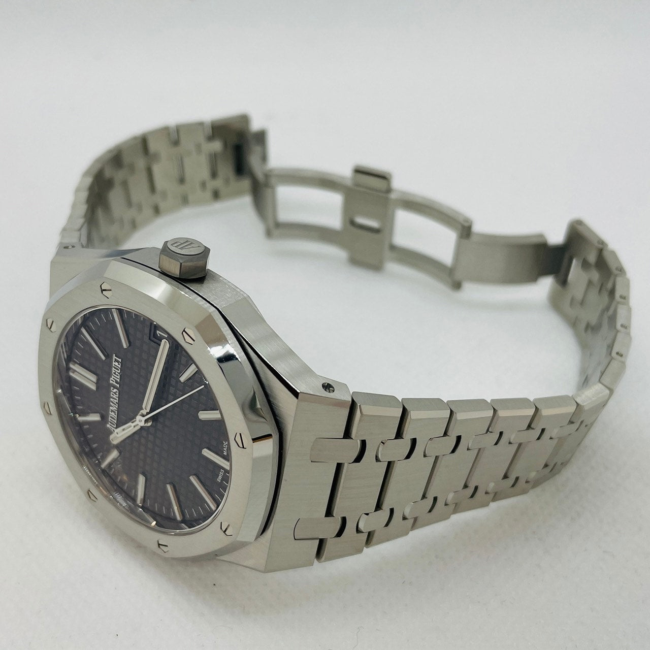 사전 소유의 오디오 돼지 Piguet Royal Oak Grey 15510st.oo.1320st.05 50 주년 기념 모델