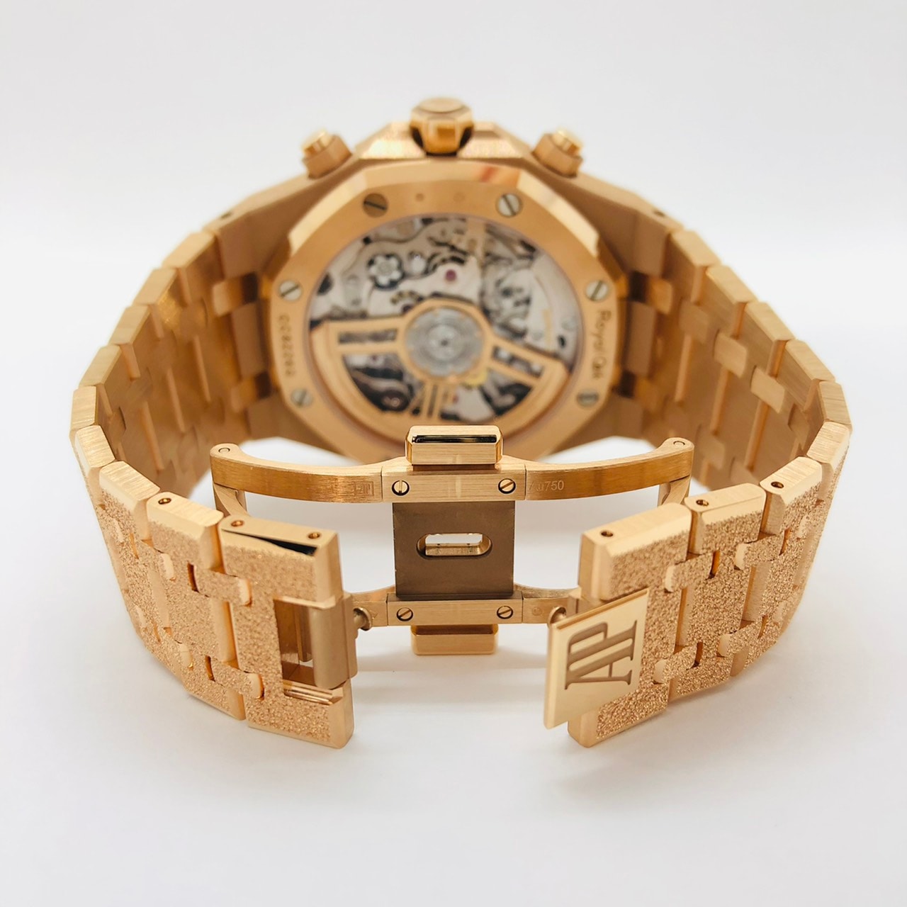 사전 소유의 오디오 돼지 Piguet Royal Oak 26239or.gg.g.1224or.01 Frosted Gold Blue Grand Tapestry