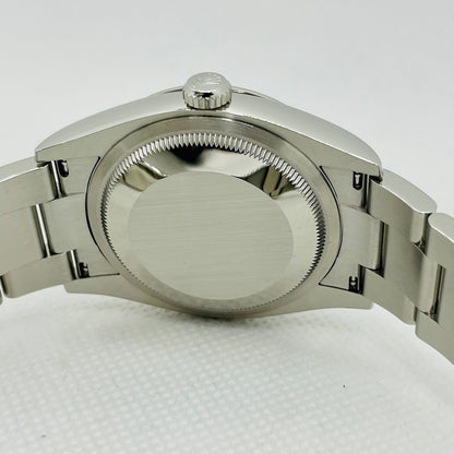 사전 소유의 롤렉스 데이트 주목 126234 슬레이트 로마 굴 팔찌 36mm