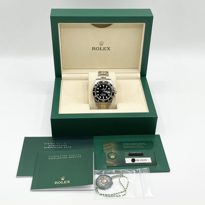 사전 소유 롤렉스 서브 마리너 126613LN 굴 팔찌 검은 41mm