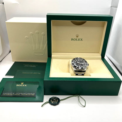 사전 소유의 롤렉스 바다 거주자 126600 굴 팔찌 검은 43mm