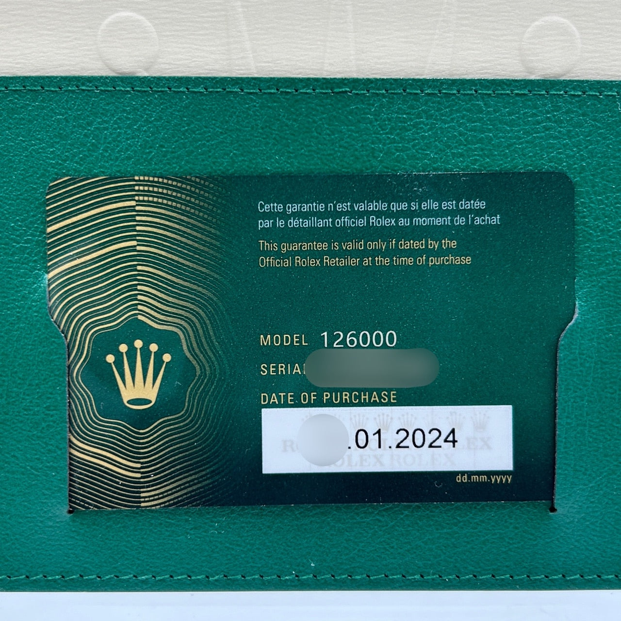 사전 소유 [지원 가격! 나는 항상 그것을 원했다! Rolex Oyster Perpetual 126000 굴 팔찌 청록색 청록색 36mm