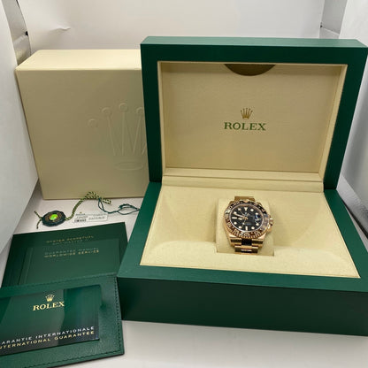 롤렉스 GMT 마스터 II 126715CHNR 블랙 에버 로즈 골드 굴 팔찌