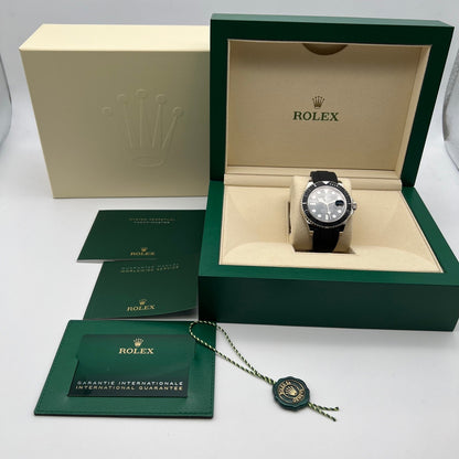 ロレックス ヨットマスター 226659 ブラックラバーベルト ブラックホワイトゴールド 42mm
