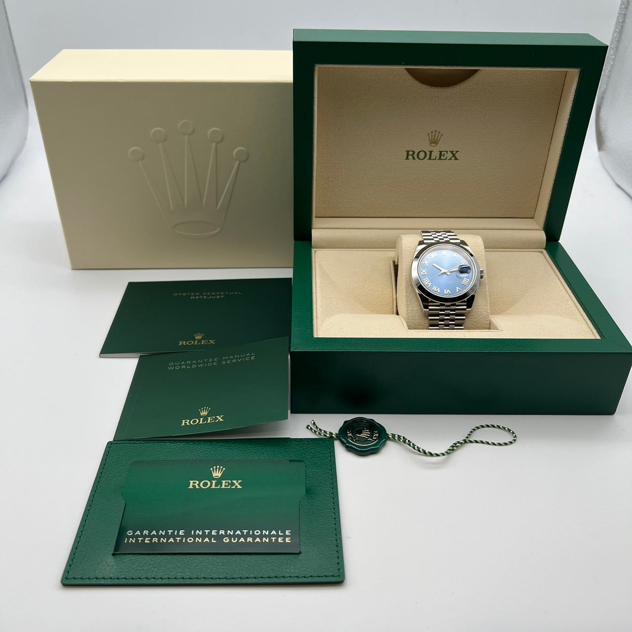 [付款於2024年5月！ 】勞力士datejust 126300 Azzurro Blue Roman Jubilee手鍊41mm