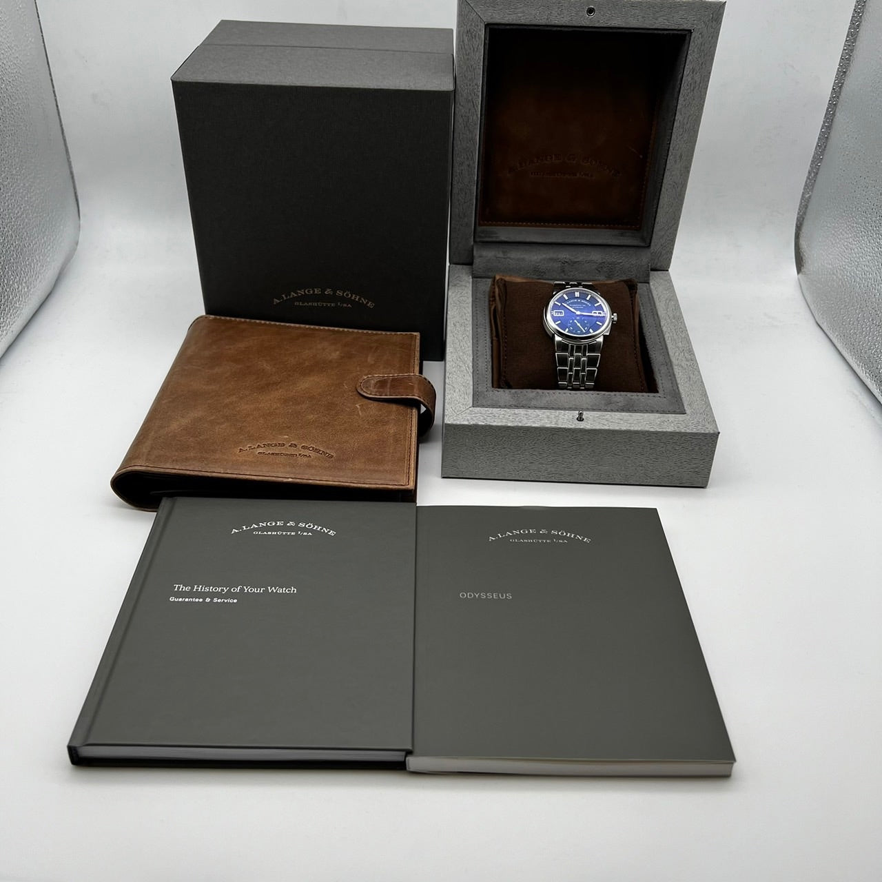 Pre-Owned [Super rare! Payment in May 2024! 】Lange & Söhne Odysseus 363.179 Dark Blue Stainless Steel 40.5mm