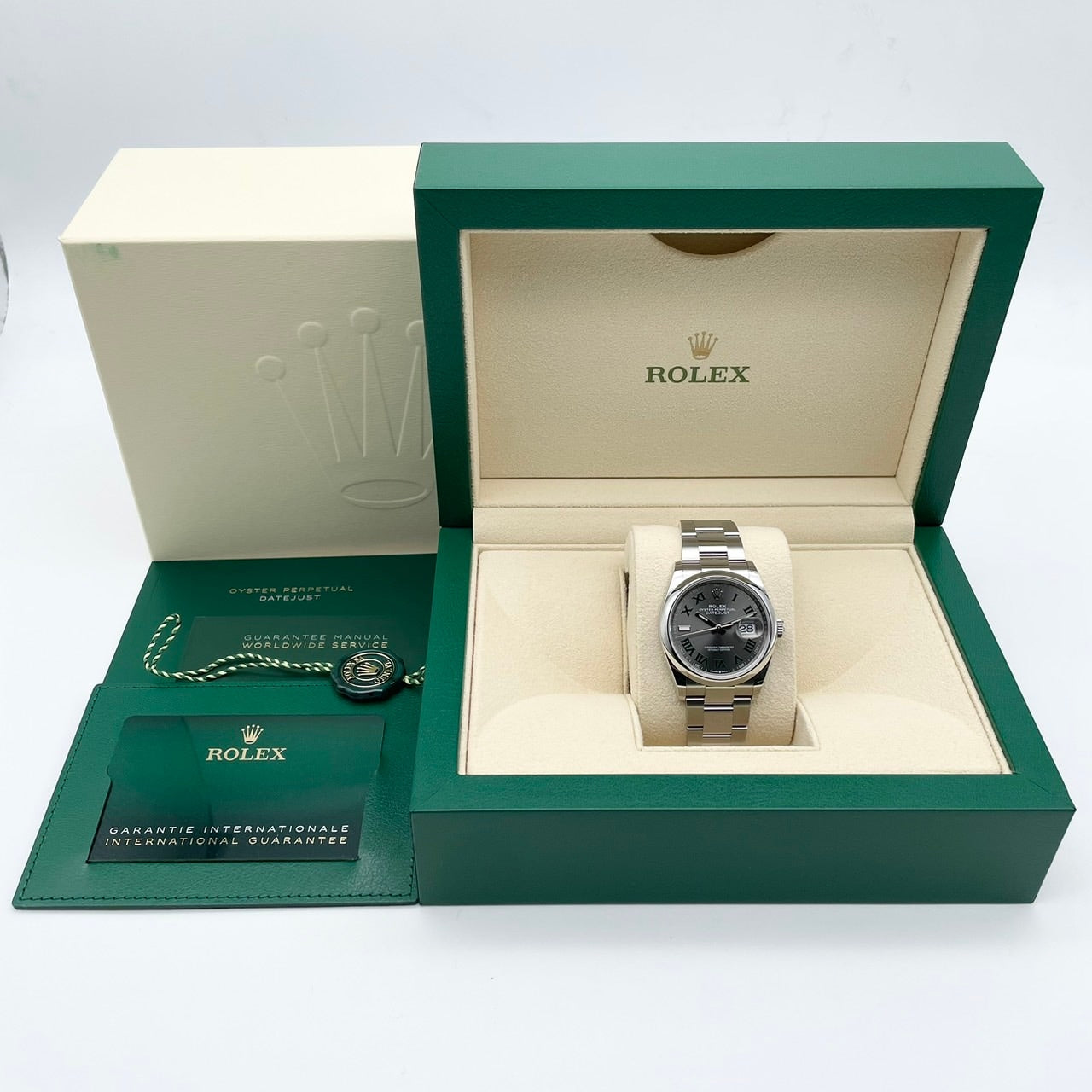 プレオウンド ロレックス デイトジャスト 126200 スレートローマ オイスターブレス 36mm