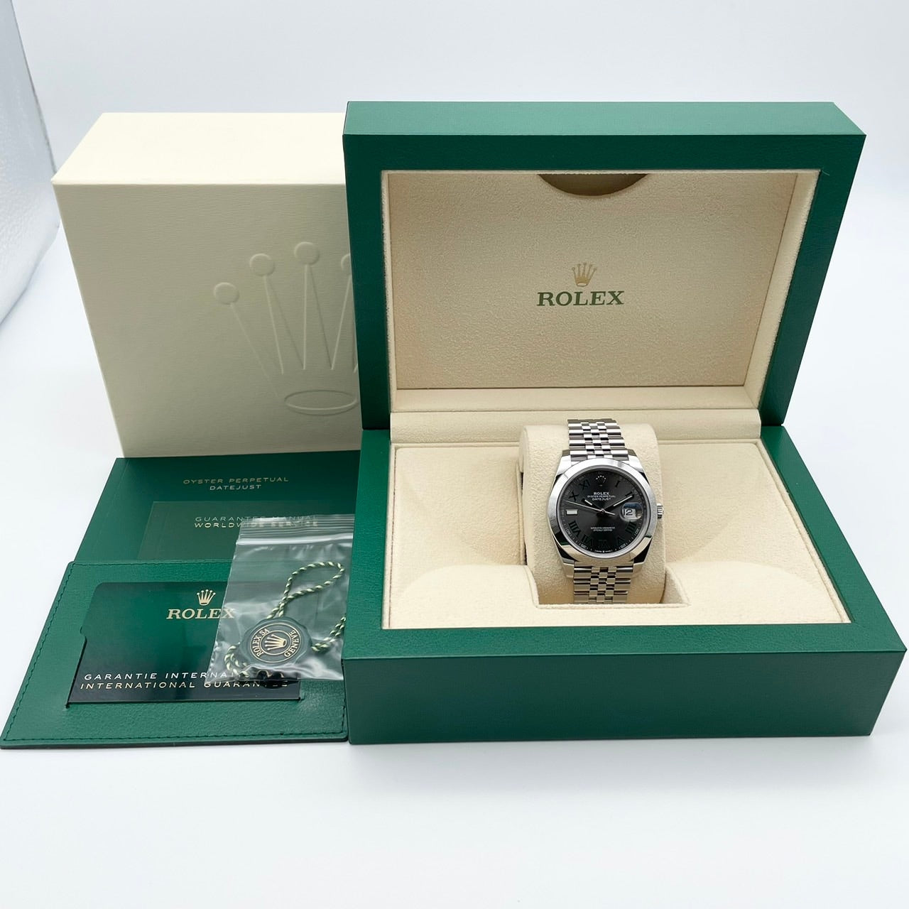 プレオウンド ロレックス デイトジャスト 126300 スレートローマ ジュビリーブレス 41mm