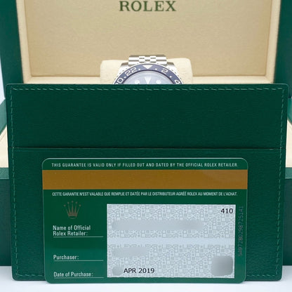 롤렉스 GMT 마스터 II 126710Blro Jubilee 팔찌 검은 40mm