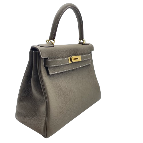[현금 가격] Hermes Kelly 28 Etoup Torillon Clemence Gold Hardware W 새겨 져
