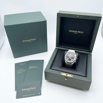 Pre-Owned Audemars Piguet Royal Oak 26239BC.GG.1224BC.02 Frosted Gold Grand Tapestry 41mm