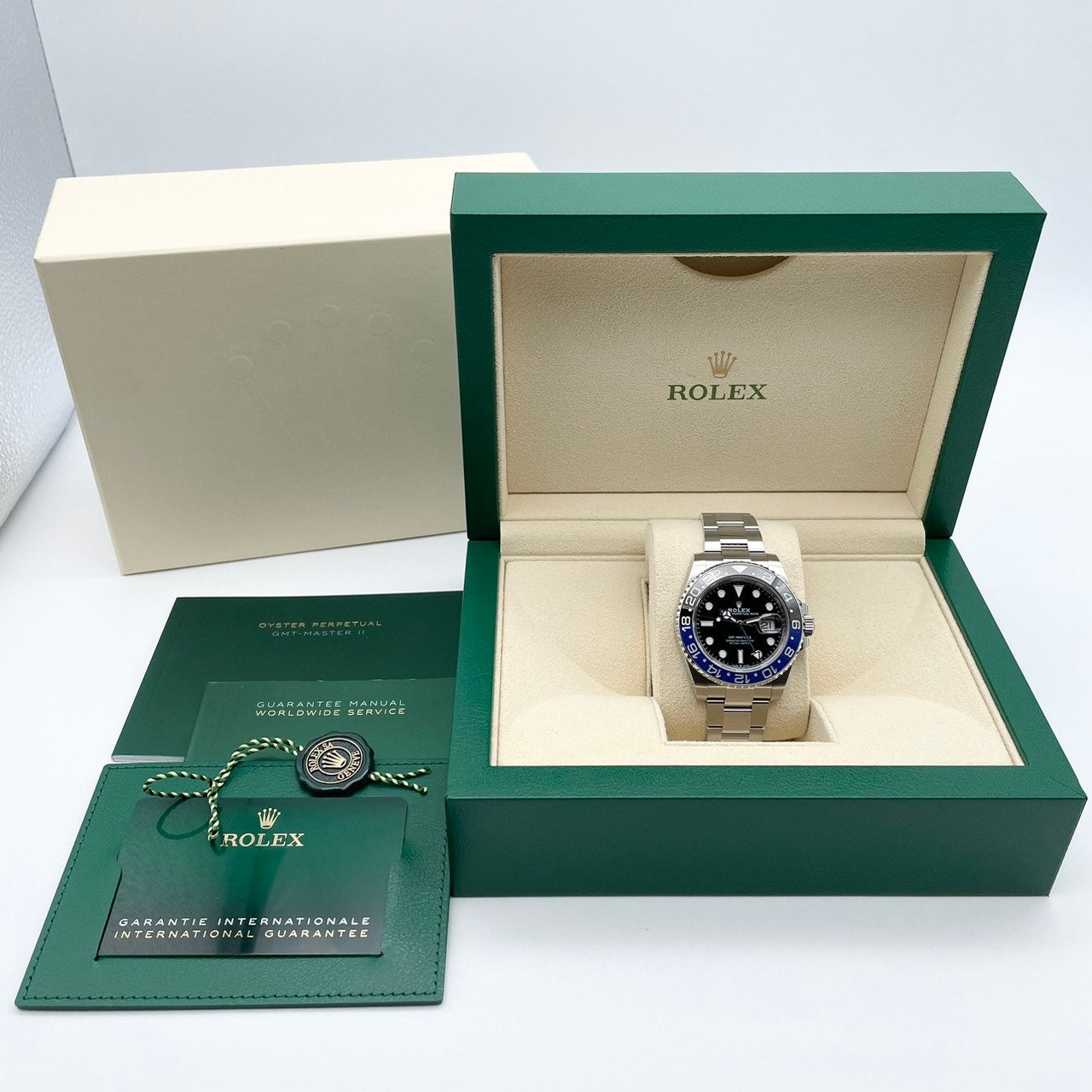 롤렉스 GMT 마스터 II 126710BLNR 굴 팔찌 검은 배트맨 40mm