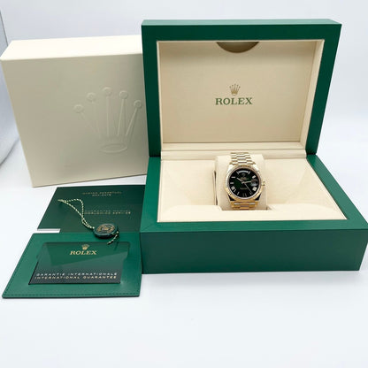 プレオウンド ロレックス デイデイト 228238 グリーンオンブレ プレジデントブレスレット 40mm