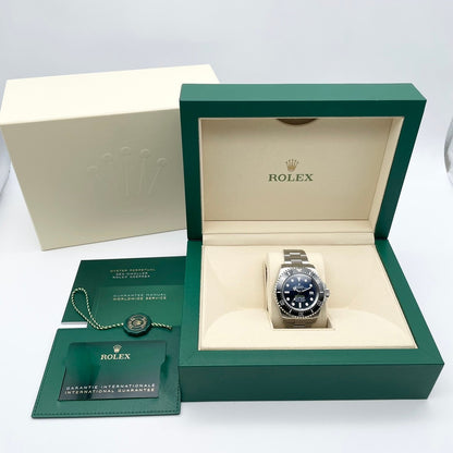 사전 소유 롤렉스 바다 거주자 심해 136660 D 블루 굴 팔찌 44mm