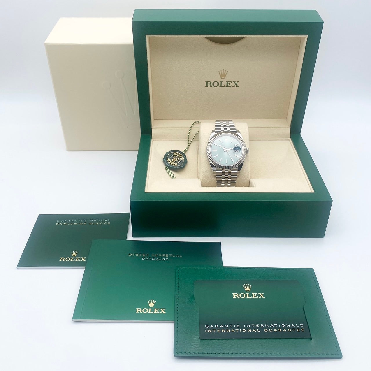 プレオウンド ロレックス デイトジャスト 126334 ミントグリーン ジュビリーブレス 41mm
