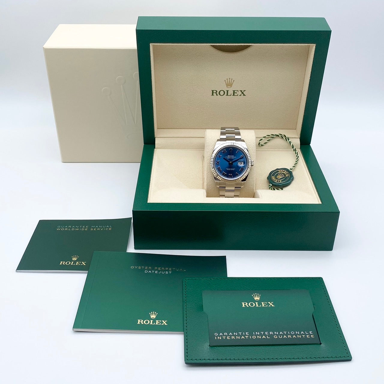 プレオウンド ロレックス デイトジャスト 126334 アズーロブルー オイスターブレス 41mm