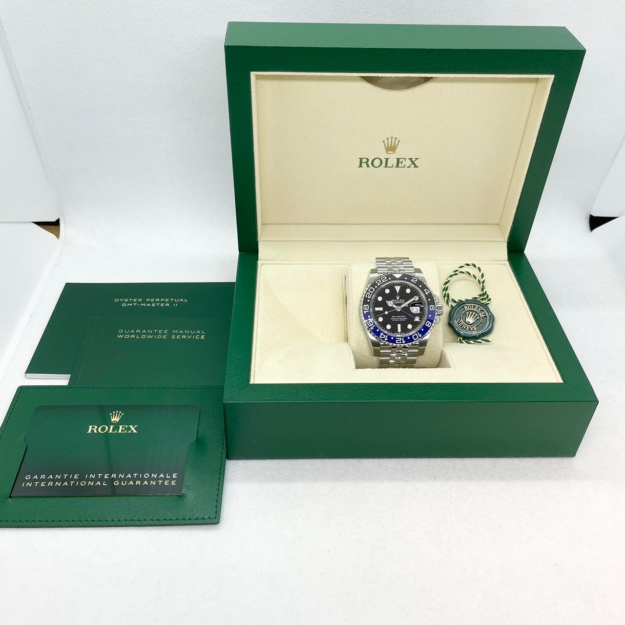 롤렉스 GMT 마스터 II 126710BLNR Jubilee 팔찌 검은 배트맨 40mm
