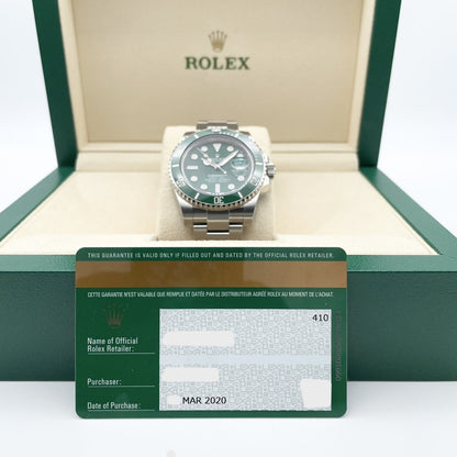 사전 소유 롤렉스 서브 마리너 날짜 굴 팔찌 40mm 116610LV