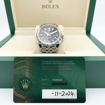 プレオウンド ロレックス スカイドゥエラー 336934 ブラック 42mm