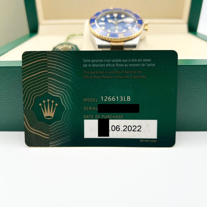 Rolex Submariner Date 126613LB Royal Blue 41mm