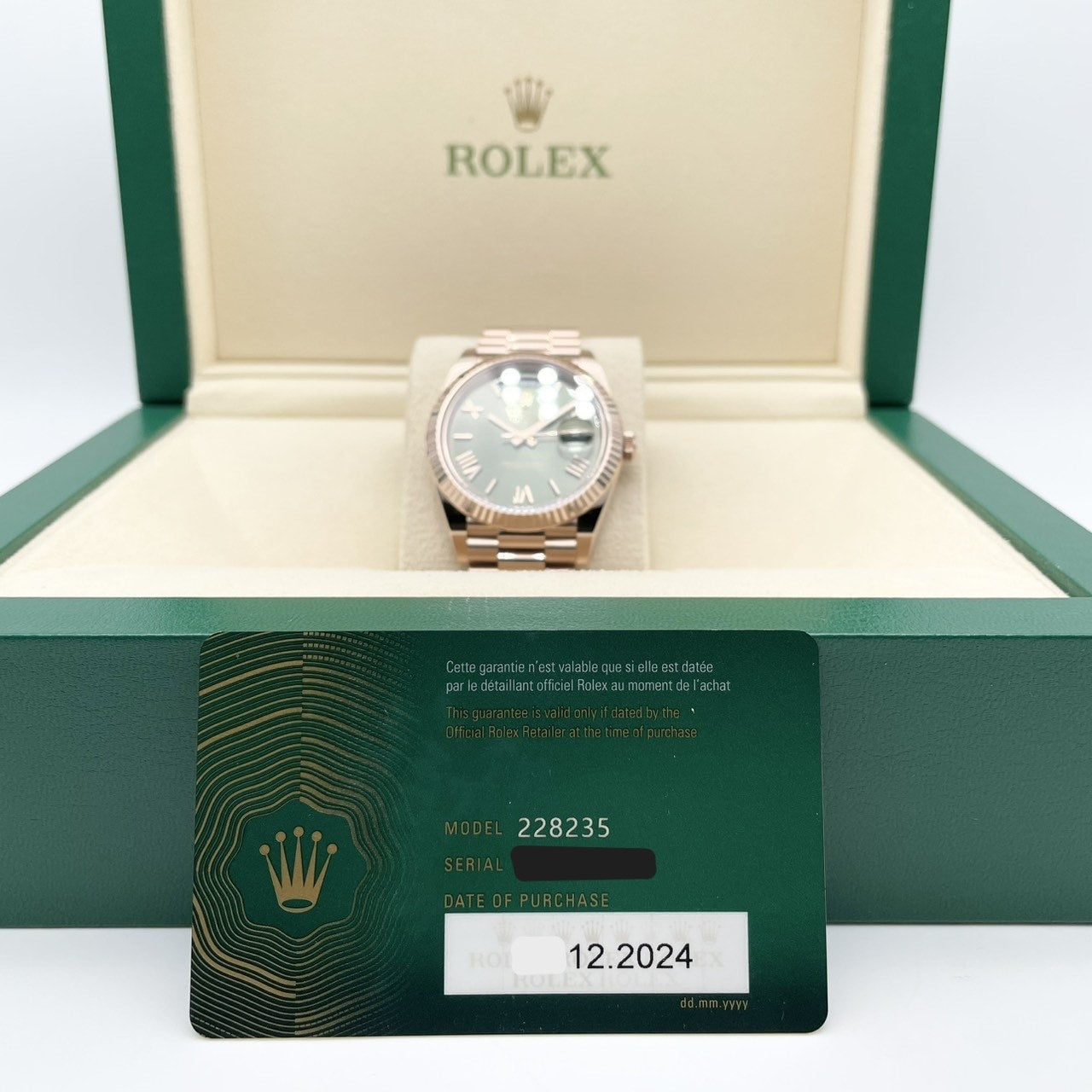 ロレックス デイデイト 228235 オリーブグリーン 40mm