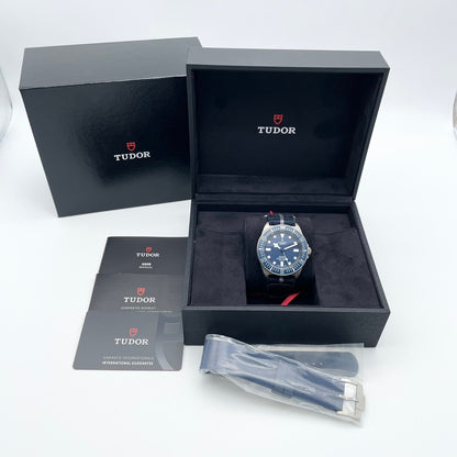 二手都铎王朝25707b/23蓝色42mm