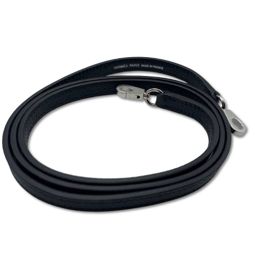 [Cash Price] Hermes Mini Kelly Noir Epson Silver Fittings W Engraved