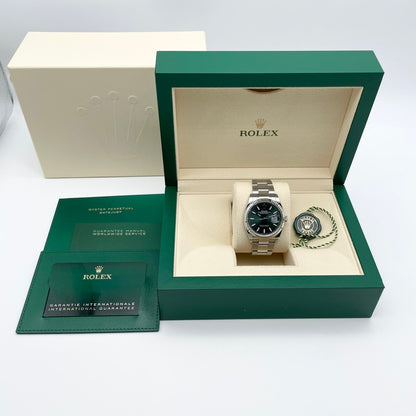 プレオウンド ロレックス デイトジャスト 126234 ミントグリーン オイスターブレス 36mm