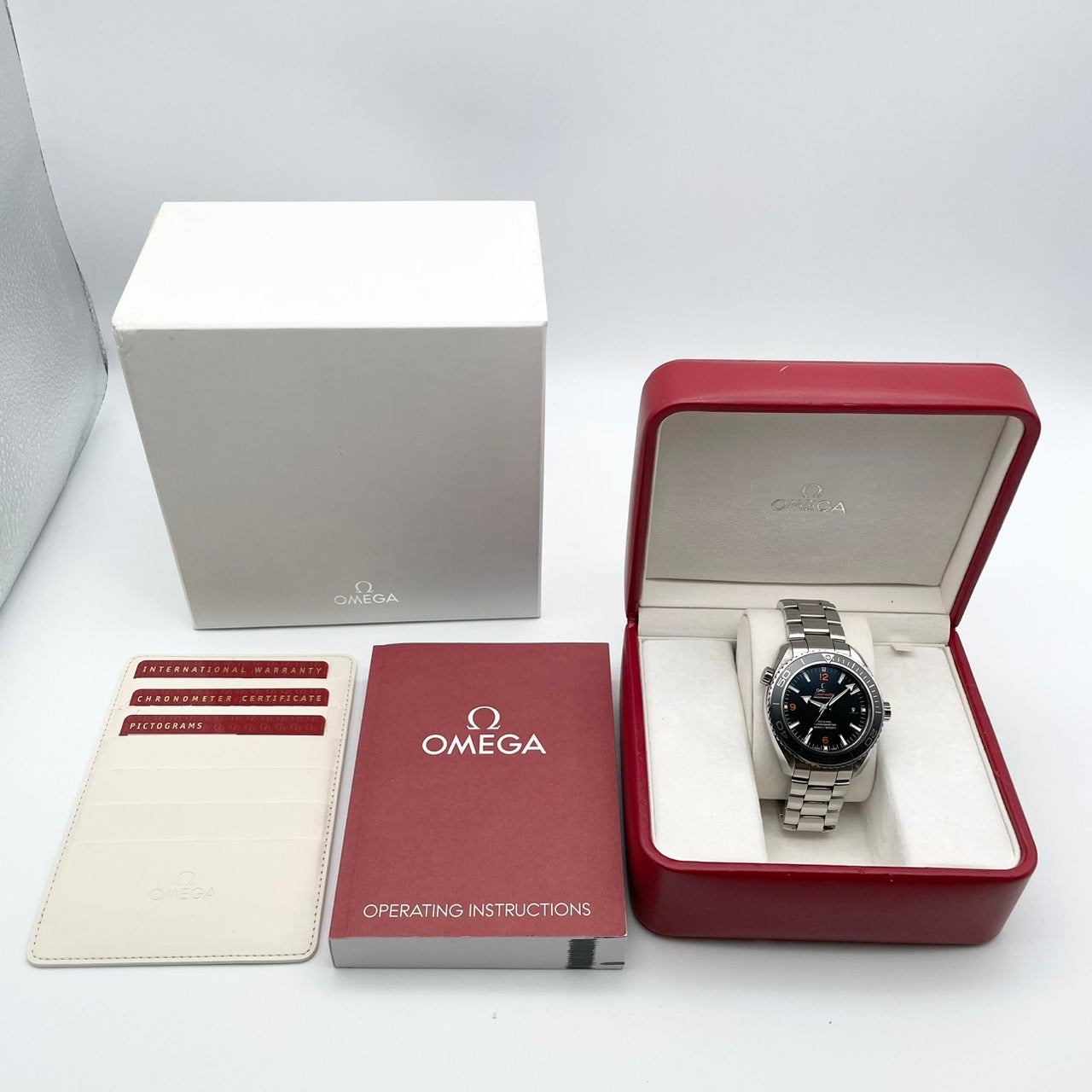 Pre-Owned Omega Seamaster 232.30.46.21.01.003 Black 45.5mm