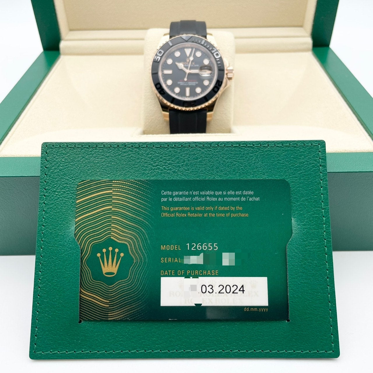 プレオウンド ロレックス ヨットマスター 126655 ブラック 40mm