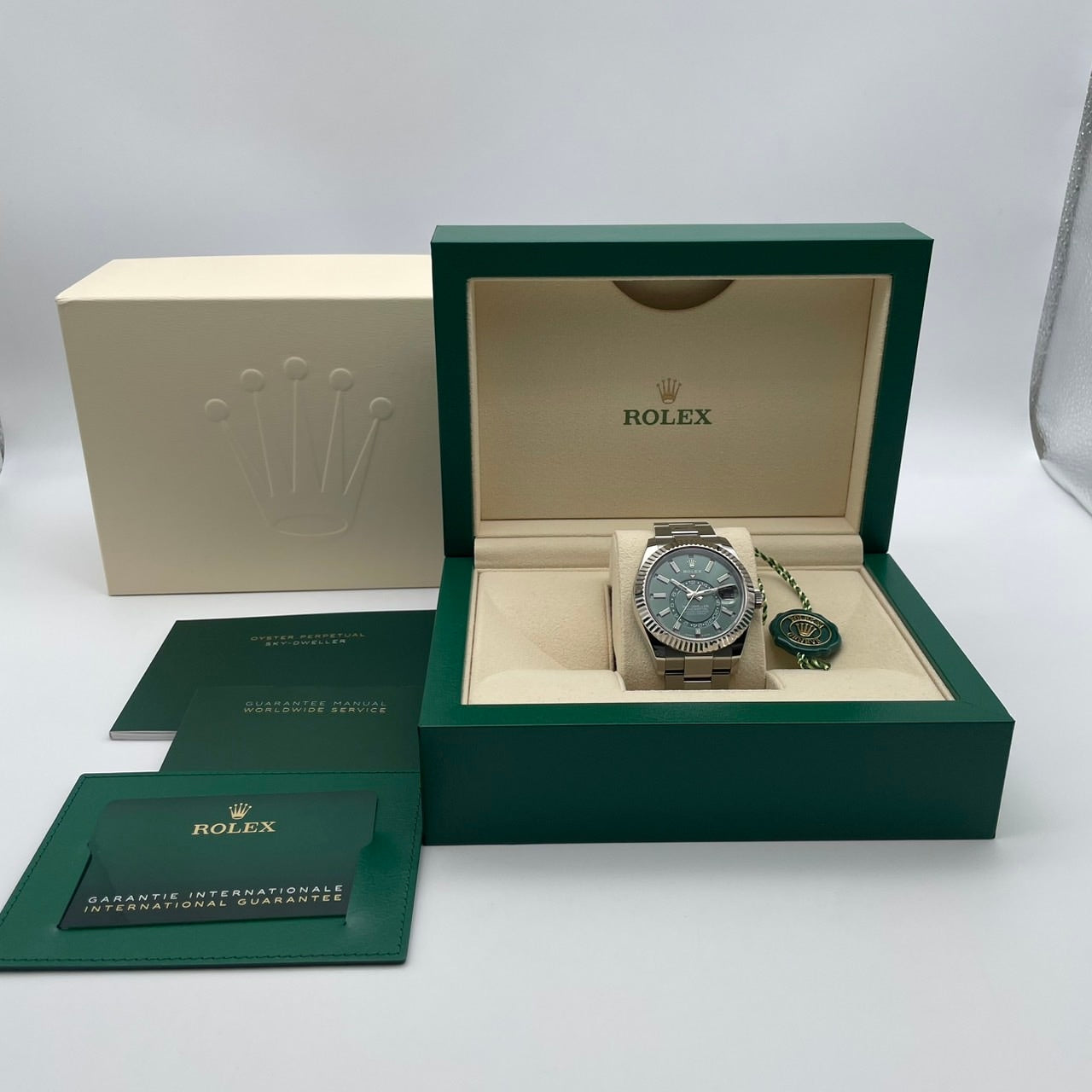 プレオウンド ロレックス スカイドゥエラー 336934 ミントグリーン オイスターブレス 42mm