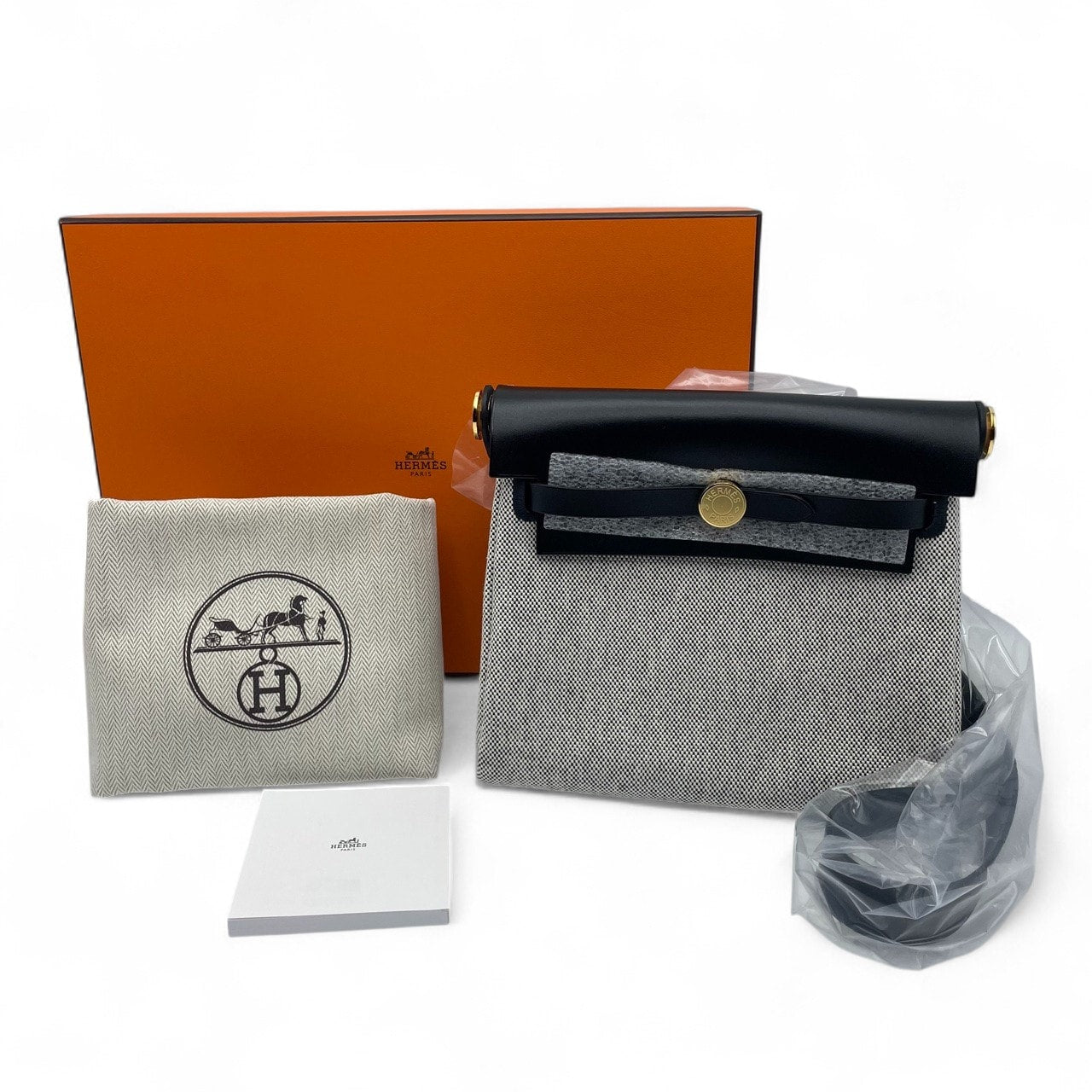 중고 에르메스 에일 백 지퍼 미니 20 느와르 투알 애쉬 골드 하드웨어 K 스탬프 중고