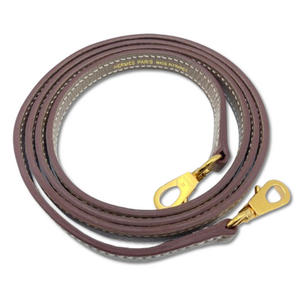 중고 에르메스 볼리드 1923 미니 에투프 쉐브르 실버 하드웨어 W 스탬프