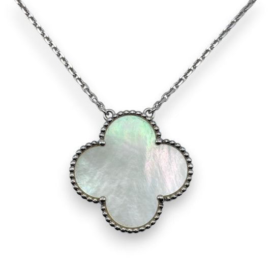 プレオウンドヴァンクリーフ＆アーペル マジックアルハンブラ ペンダント VCARN32200 マザーオブパール ホワイトゴールド