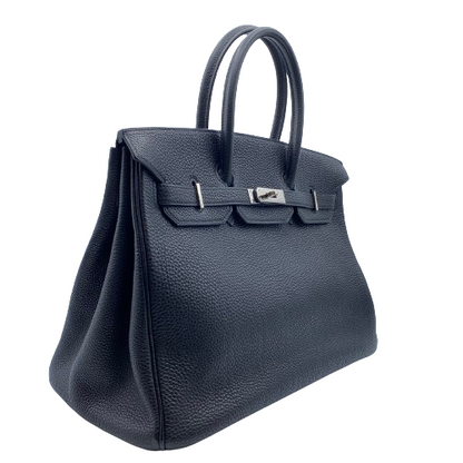 プレオウンド エルメス バーキン35 ノワール トゴ シルバー金具 □I刻印
