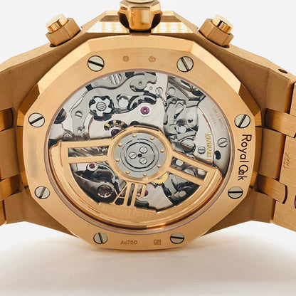 사전 소유의 오디오 돼지 Piguet Royal Oak 26239or.gg.g.1224or.01 Frosted Gold Blue Grand Tapestry