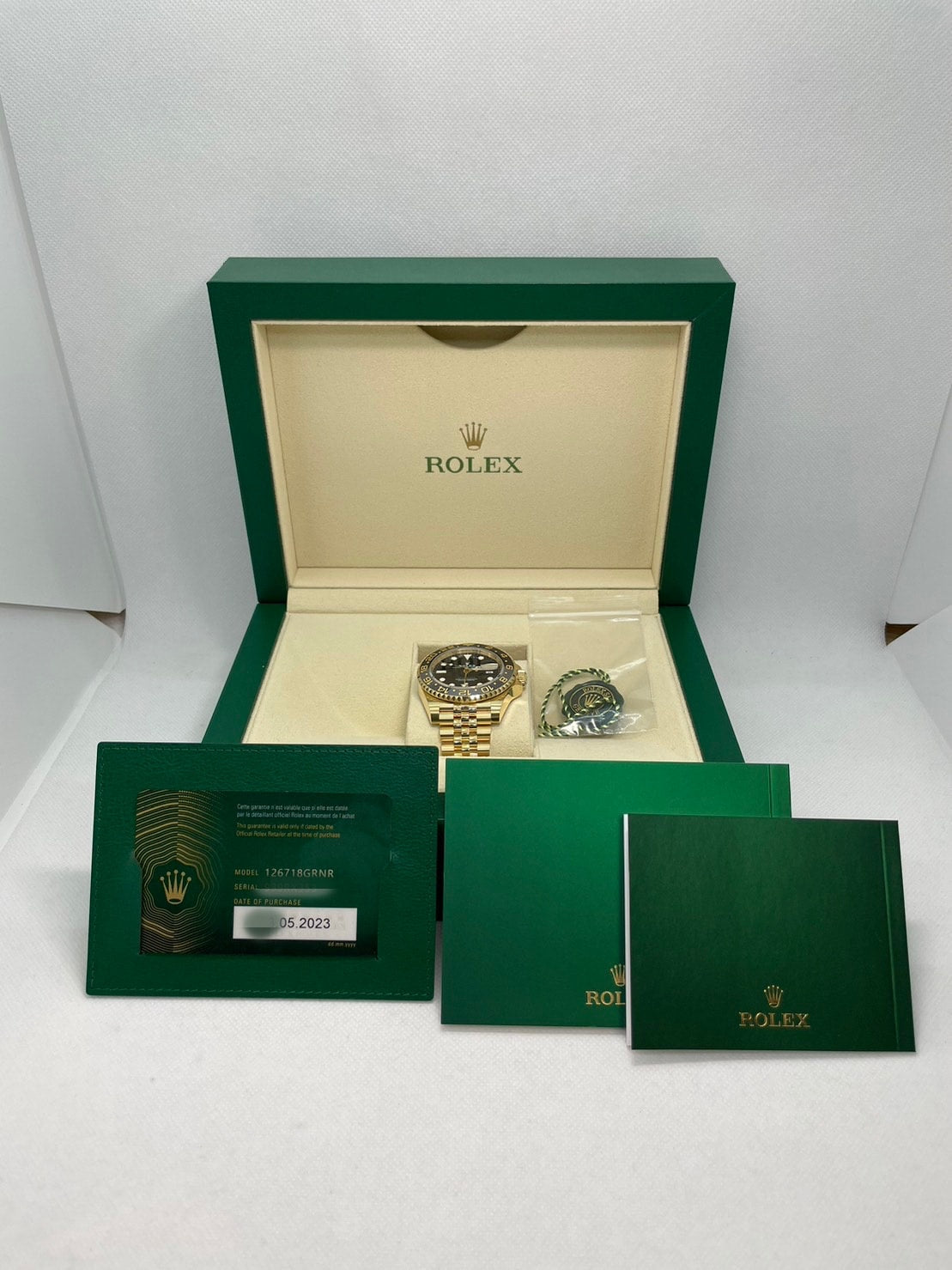 Pre-Owned [New 2023] Rolex GMT Master II 126718GRNR Jubilee Bracelet Black