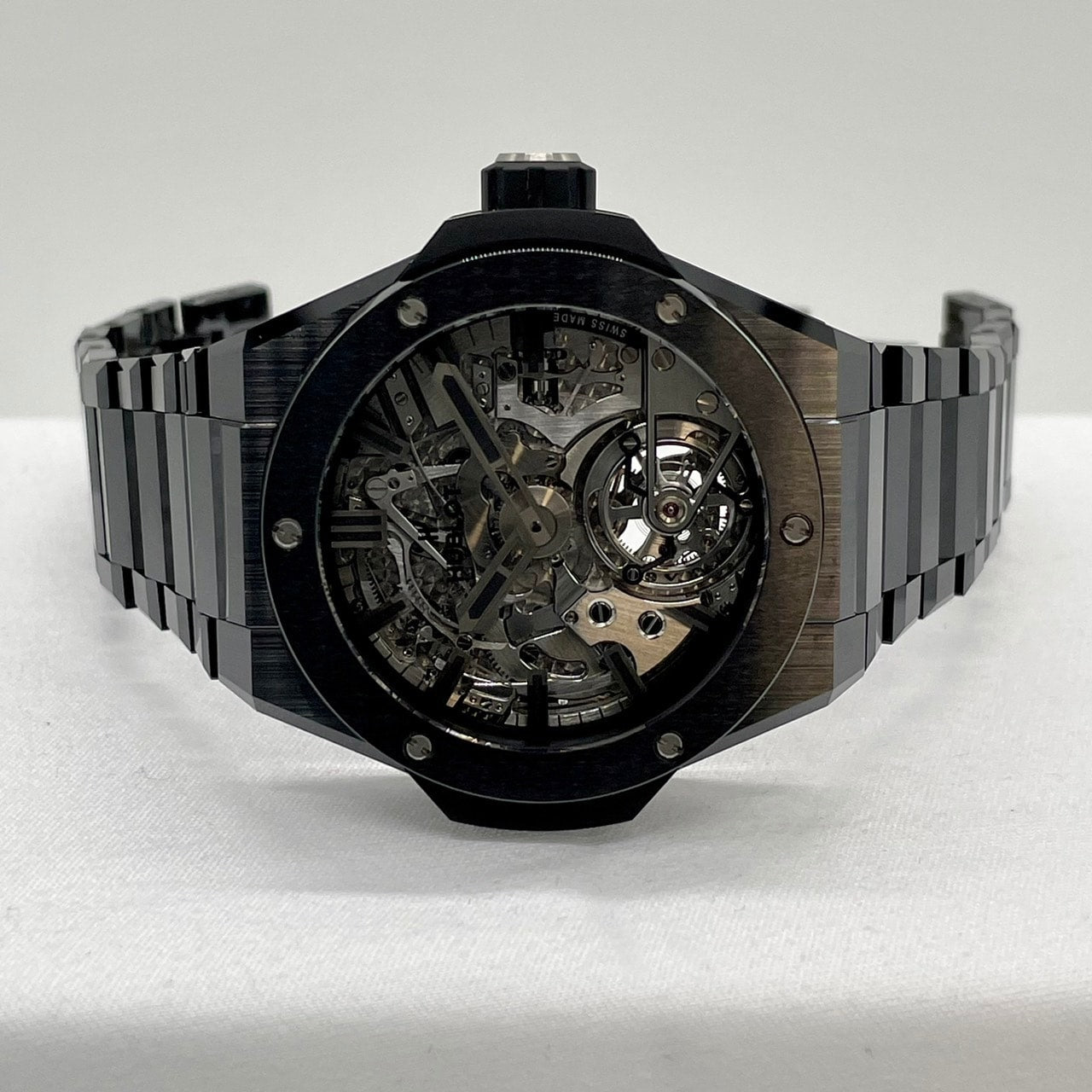 プレオウンド ウブロ ビッグ・バン インテグレーテッド カテドラル 458.CX.1170.CX.YOS ミニッツリピーター トゥールビヨン ブラックセラミック 43mm