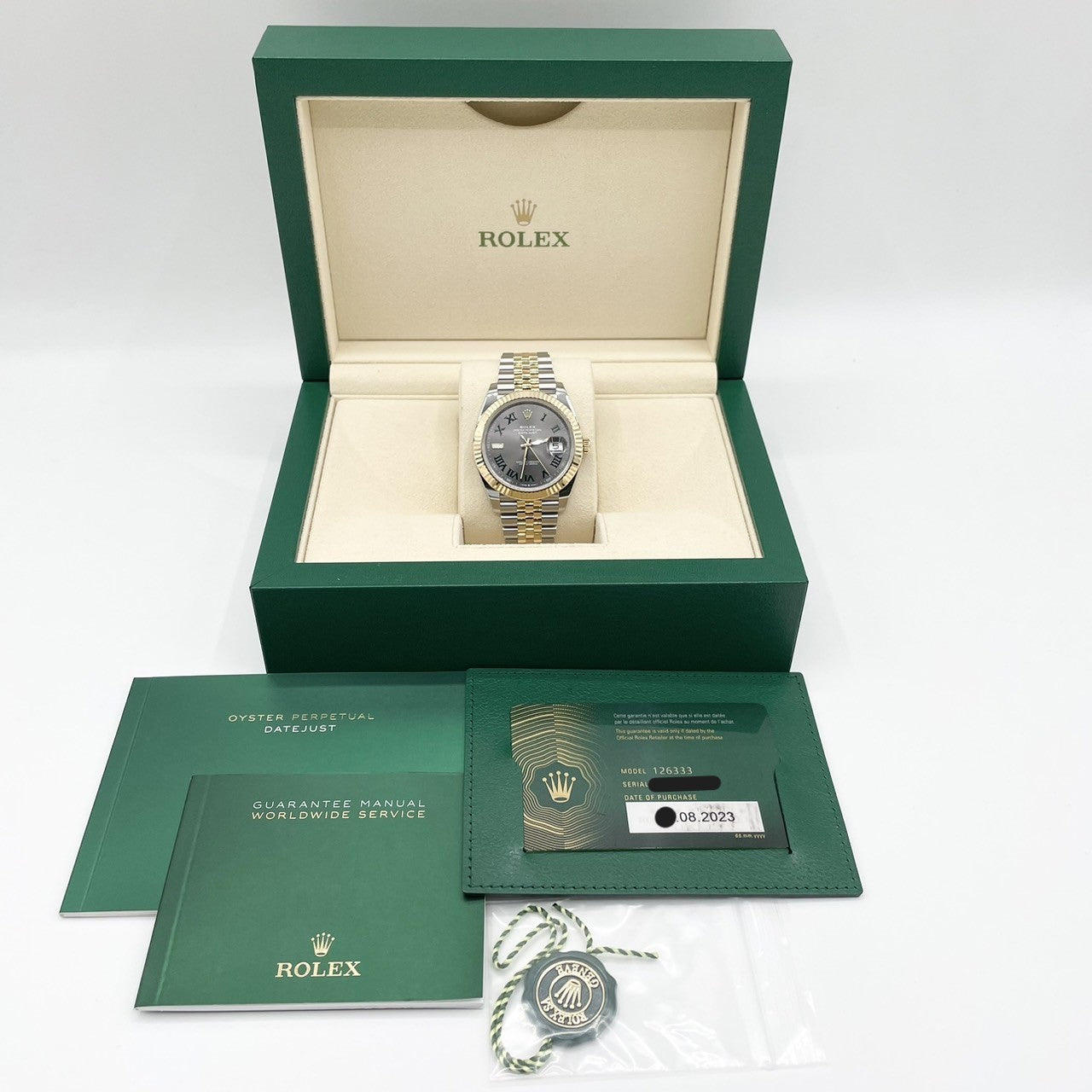 プレオウンド ロレックス デイトジャスト 126333 スレートローマ ジュビリーブレス 41mm