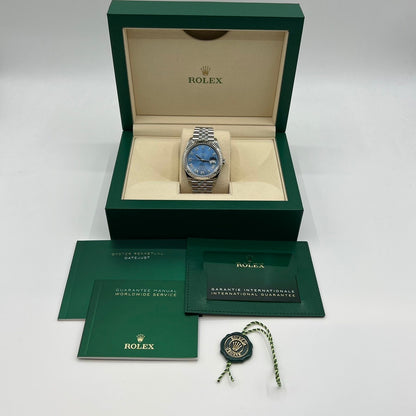 プレオウンド ロレックス デイトジャスト 126334 アズーロブルー ジュビリーブレス 41ｍｍ