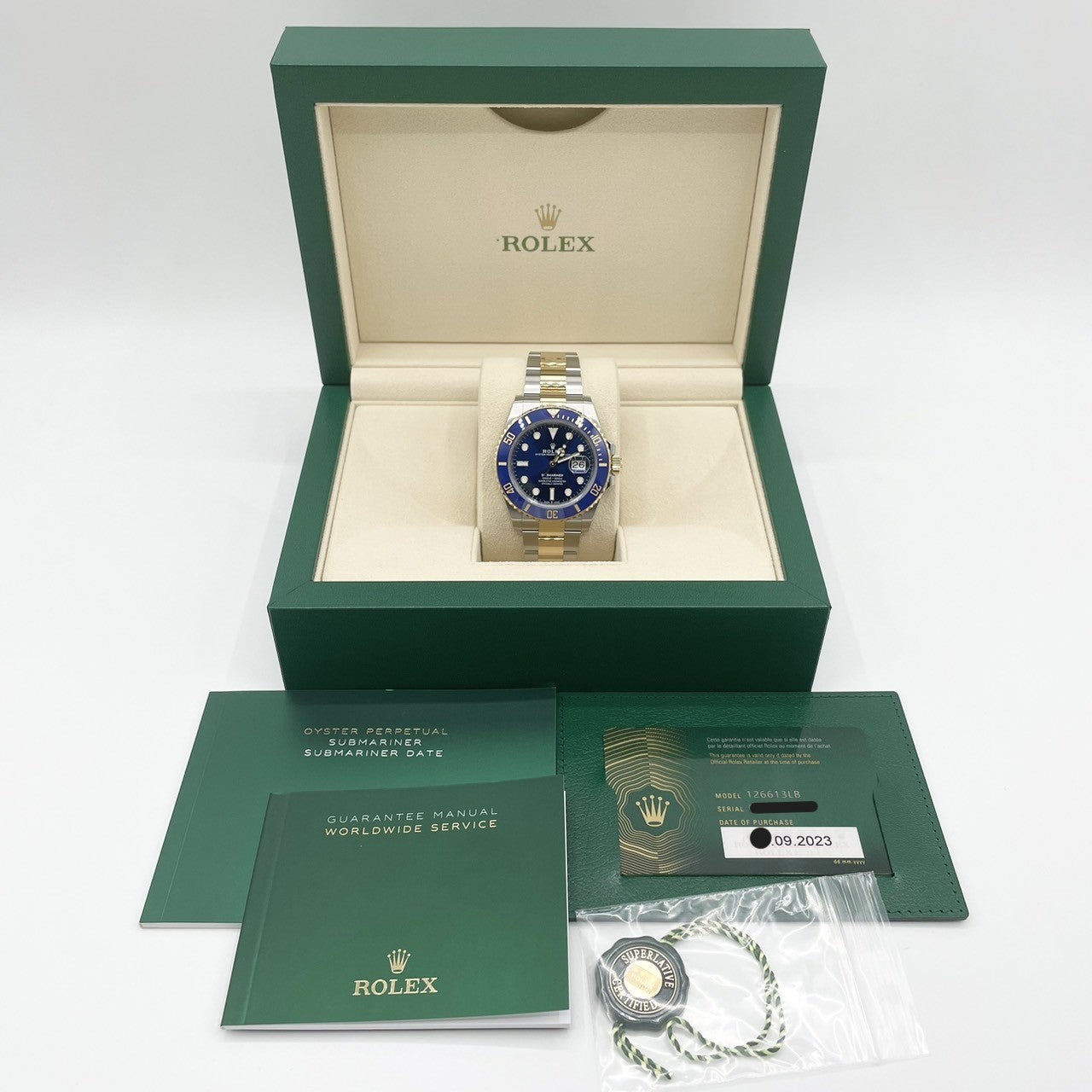 Pre-Owned Rolex Submariner Date 126613LB Oyster Bracelet Royal Blue 41mm