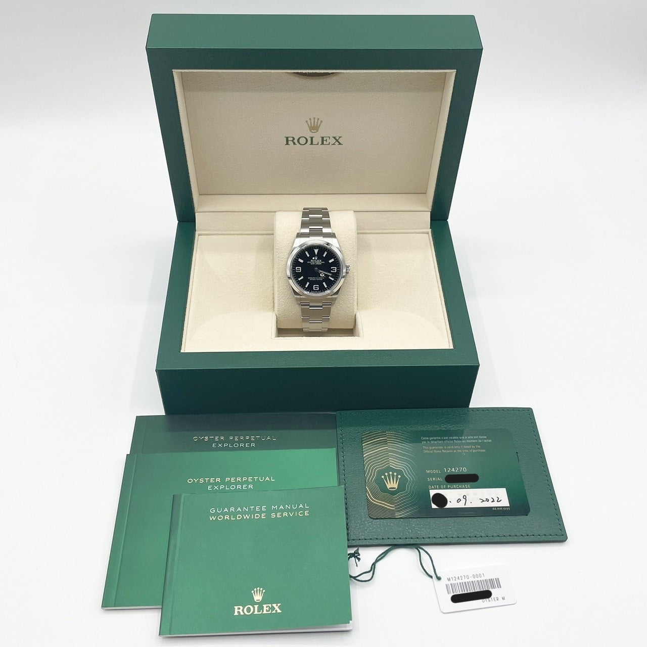 사전 소유 롤렉스 탐색기 I 124270 블랙 36mm