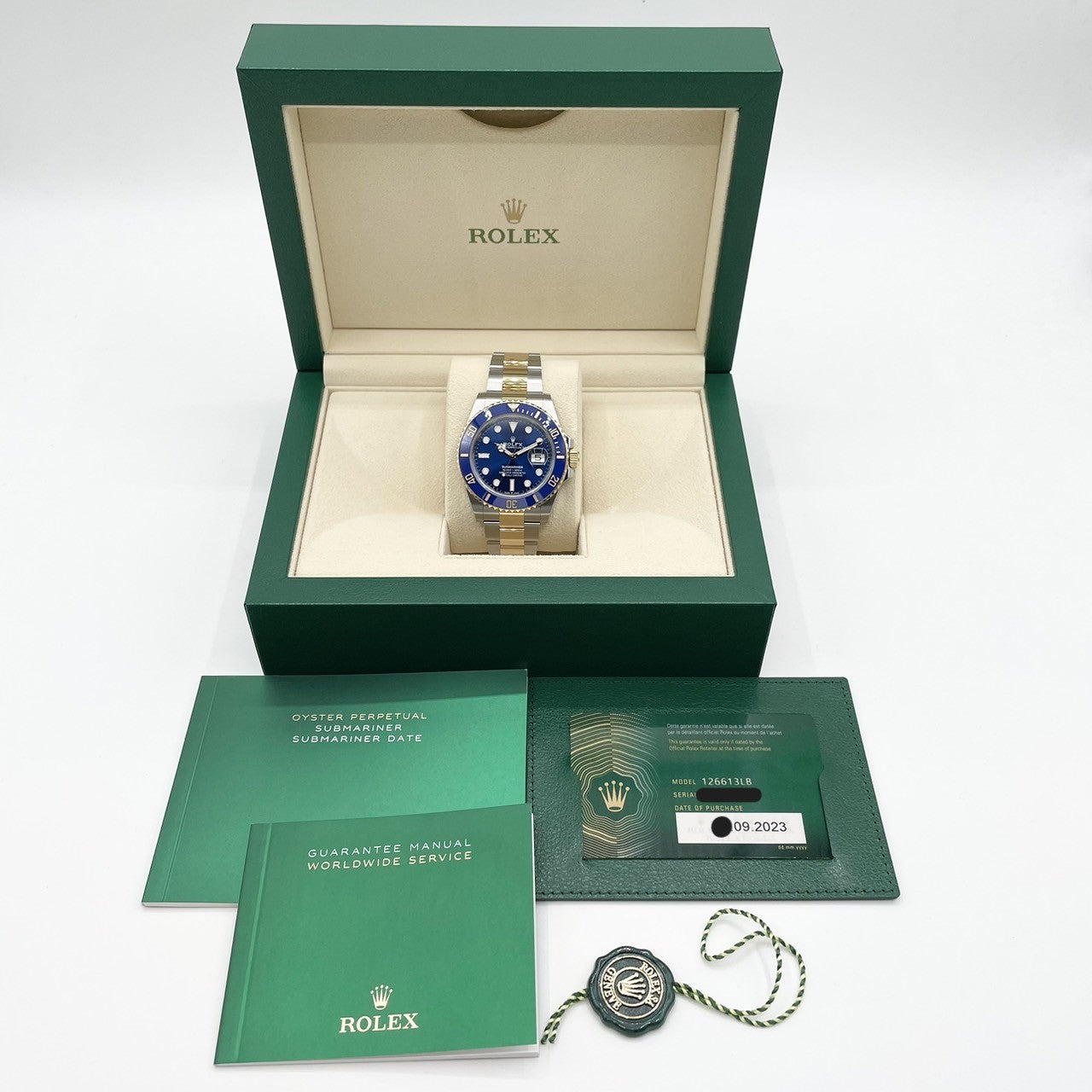 Pre-Owned Rolex Submariner Date 126613LB Oyster Bracelet Royal Blue 41mm
